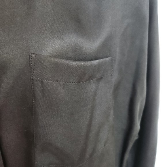 VINCE Silk Blend Woven  Button Up Blouse, Medium - Picture 8 of 14